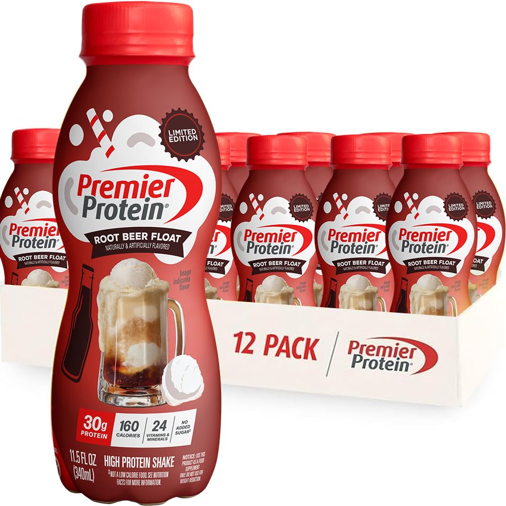 Premier Protein 30g High Protein Shake, Vanilla, 12 Pack | 160 Calories, 24 Vitamins & Minerals, No Added Sugar, Supports Muscle Health, Gluten-Free, 11.5 oz