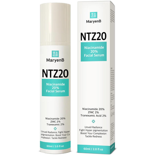 20% Niacinamide + 2% Tranexamic Acid + Zinc PCA Face Serum for Uneven Tone, Pores & Blemish-Prone Skin, Hydrating Facial Serum with Aloe, Green Tea, Hyaluronic Acid, 2 Fl Oz (60ml)