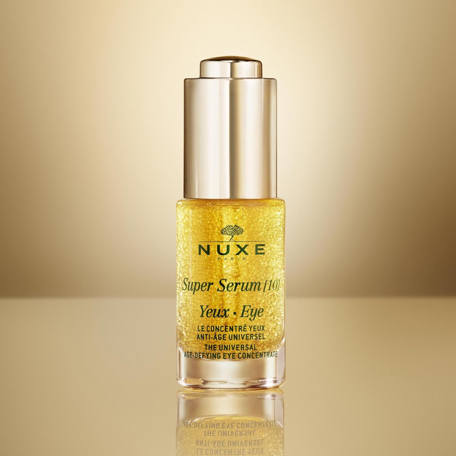 NUXE Super Serum Eye with Hyaluronic Acid and Botanical Caffeine, Anti-Aging Eye Serum, 0.5 fl oz