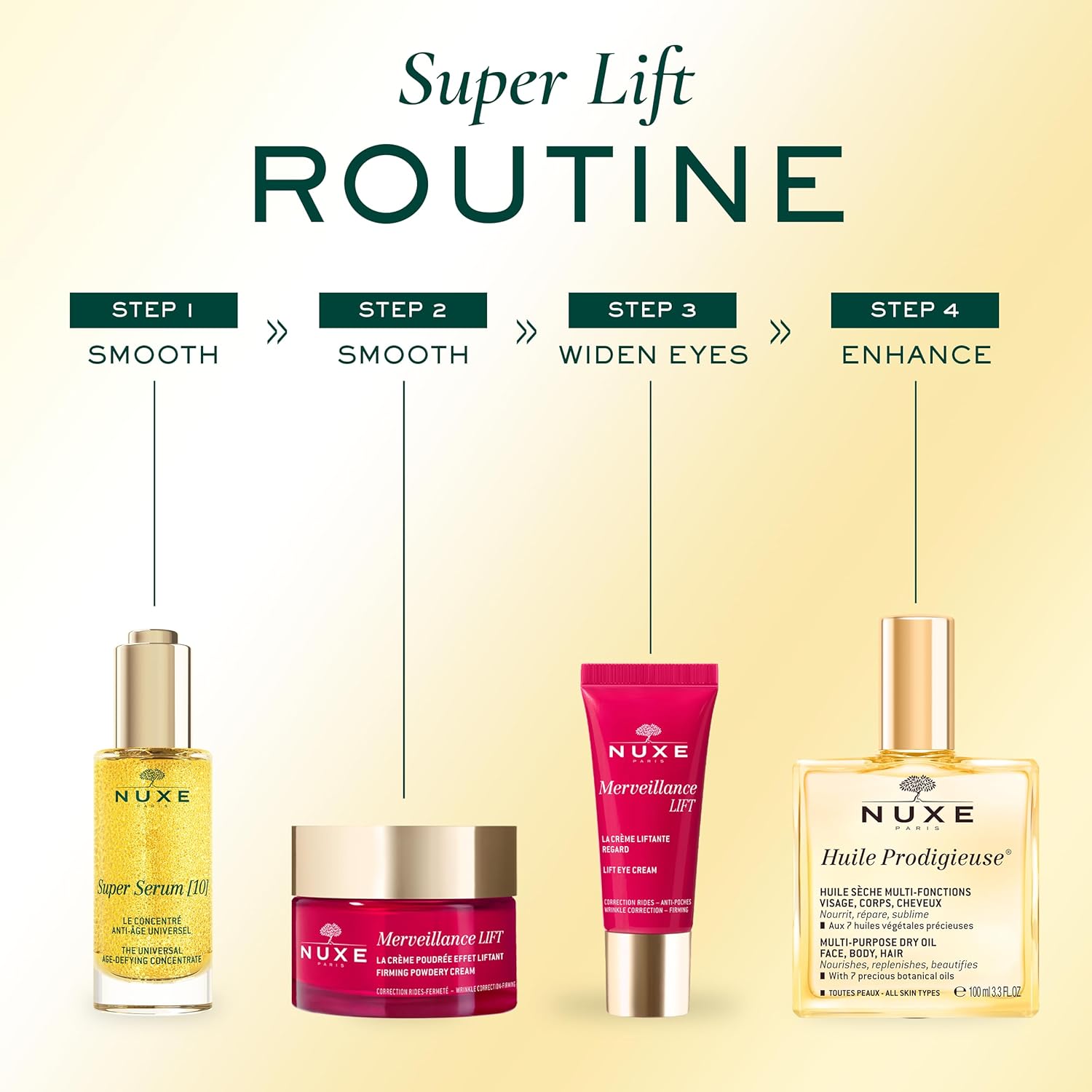 NUXE Super Serum, Universal Age-Defying Concentrate with Hyaluronic Acid and Botanical Oils, Anti-Aging Facial Serum