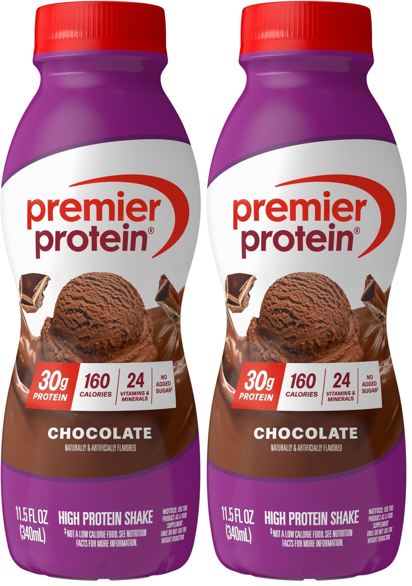 Premier Protein 30g High Protein Shake, Vanilla, 12 Pack | 160 Calories, 24 Vitamins & Minerals, No Added Sugar, Supports Muscle Health, Gluten-Free, 11.5 oz