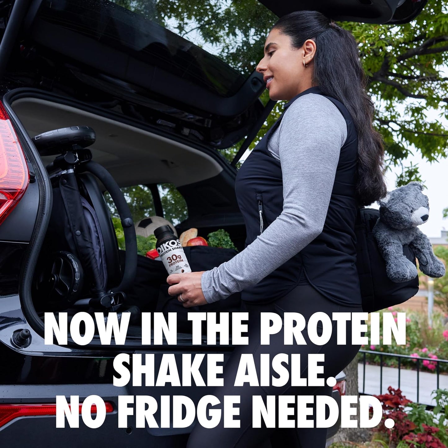 Oikos Protein Shake, Vanilla, 30g High Protein Drinks, Shelf Stable, Ready to Drink, 5g Prebiotic Fiber, 12 fl oz Bottle (Pack of 24)